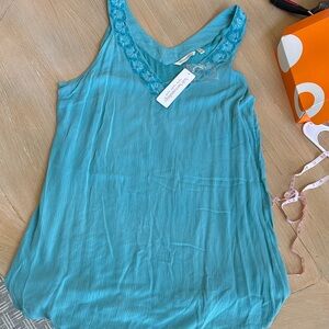 Women's Blue Sleeveless Top